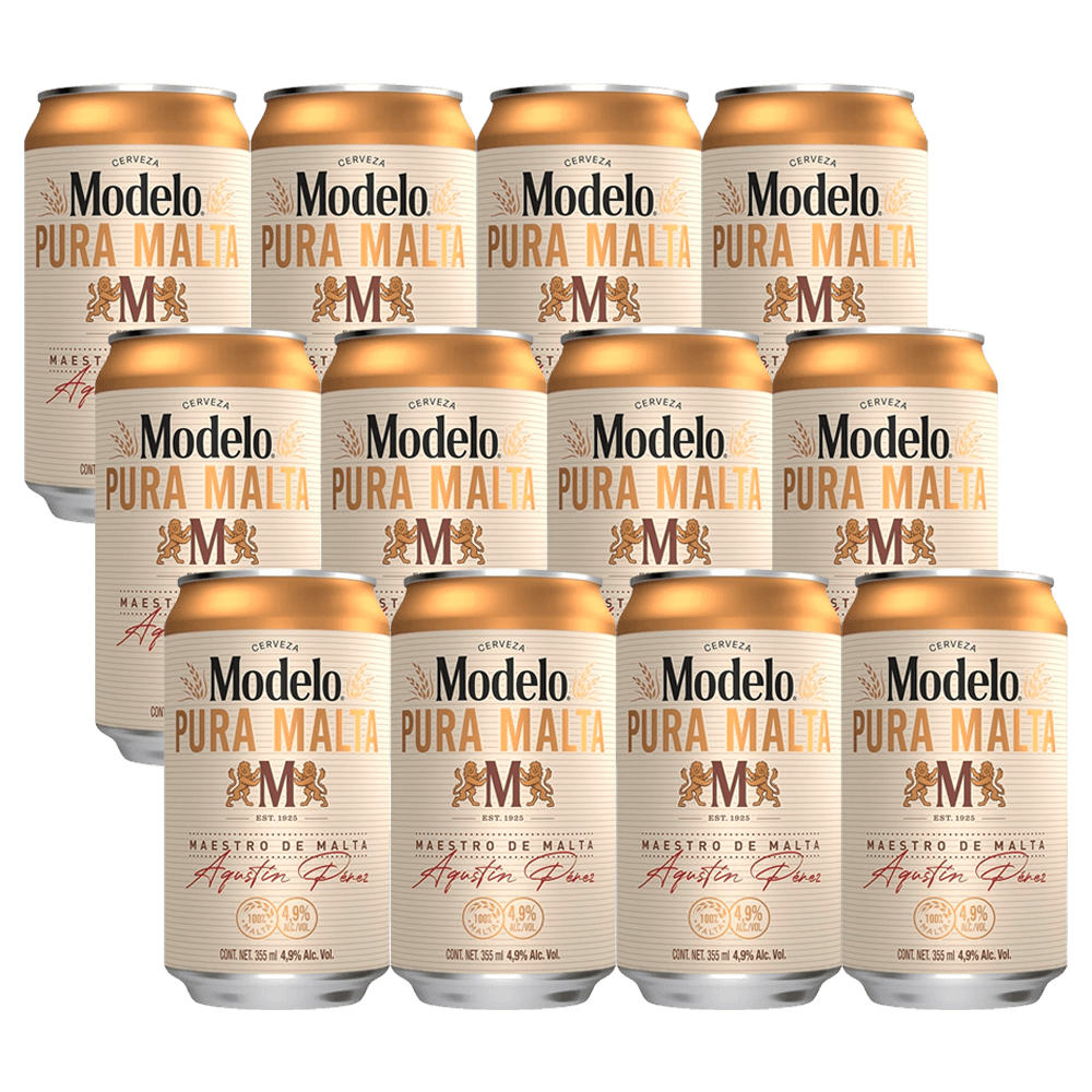 12 pack Modelo Pura Malta Lata 355ml - TaDa Delivery de Bebidas |México