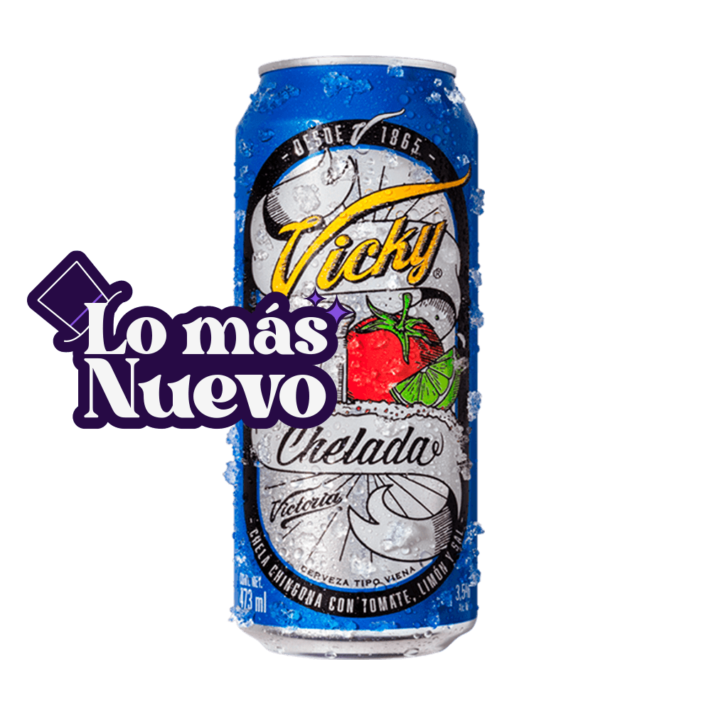 Vicky Chelada Latón 473ml - TaDa Delivery de Bebidas |México