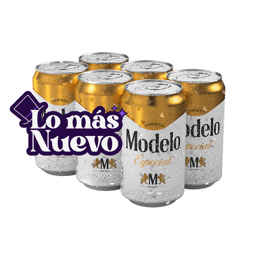 6 Pack Modelo Especial Lata 330ml - TaDa Delivery de Bebidas |México