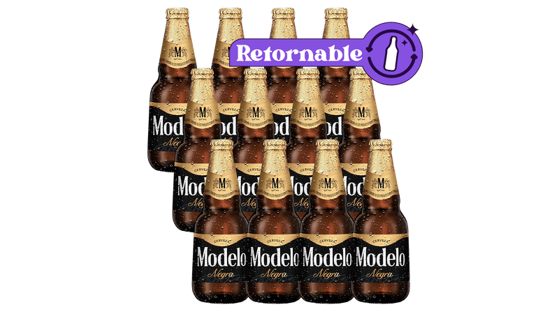 12 Pack Negra Modelo Botella Retornable 355ml - TaDa Delivery de Bebidas  |México