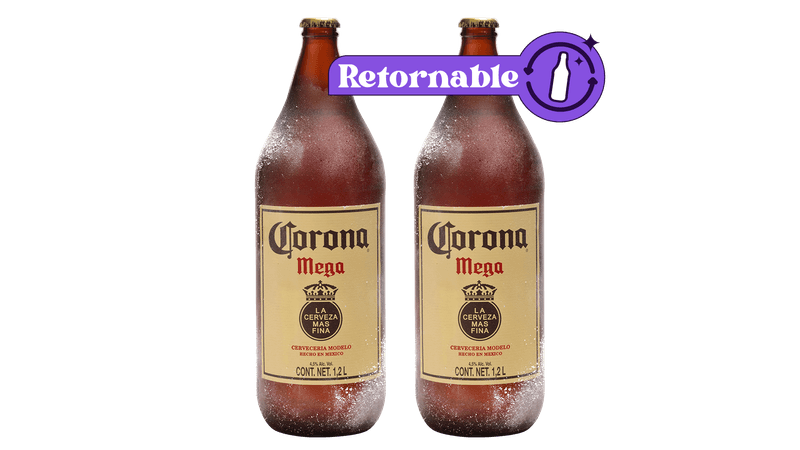 2 Corona Extra Mega Retornable  - TaDa Delivery de Bebidas |México