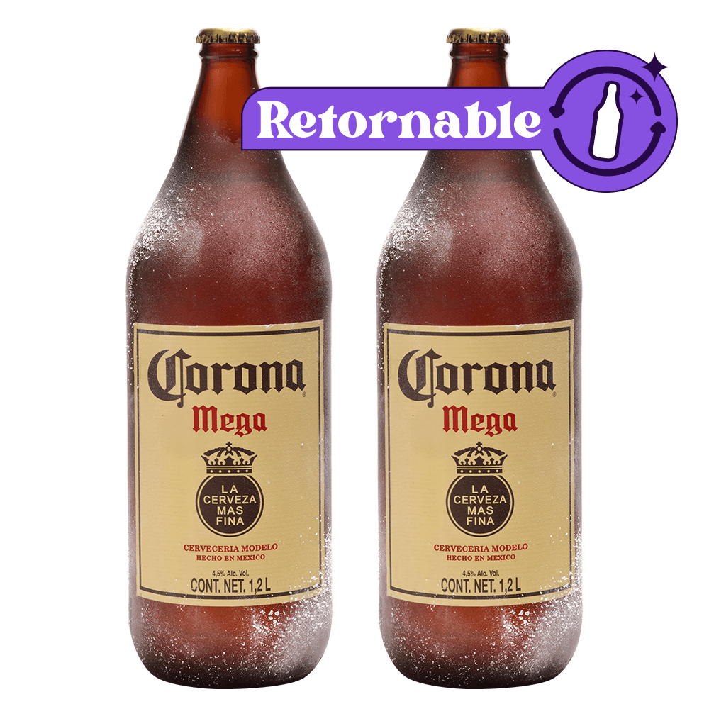 Mañana barrer cigarro 2 Corona Extra Mega Retornable 1.2L - TaDa Delivery de Bebidas |México