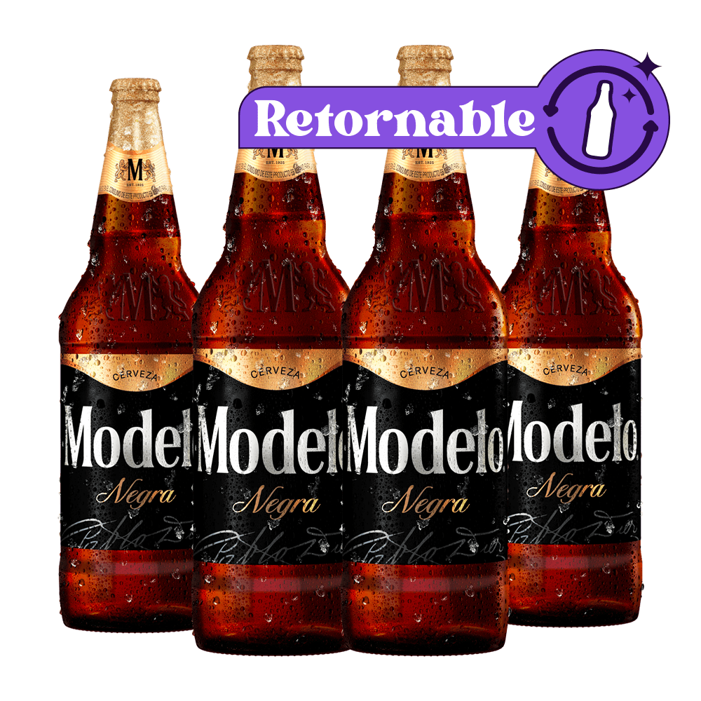 4 pack Negra Modelo Mega 1L - TaDa Delivery de Bebidas |México