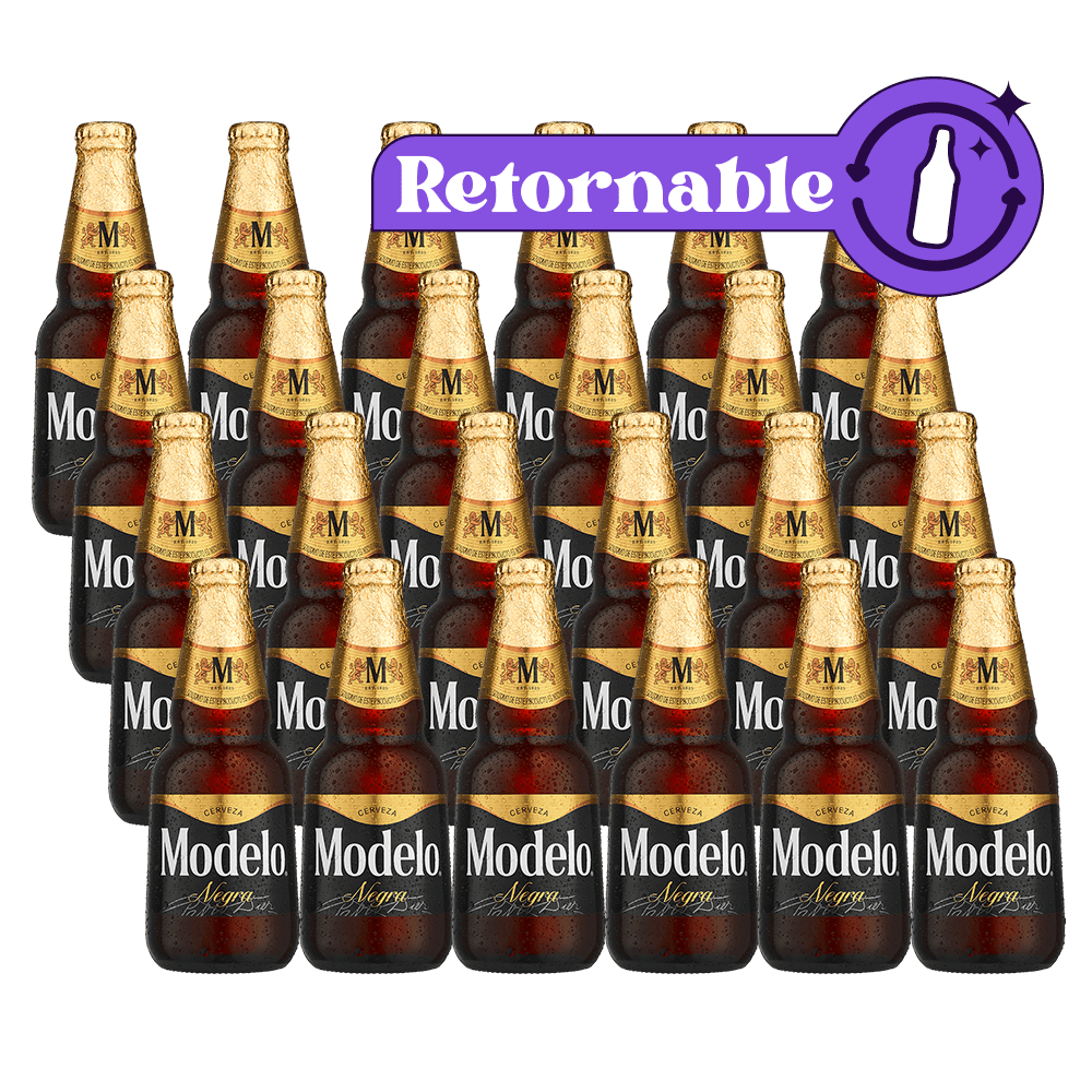 24 pack Negra Modelo Botella Retornable 355ml - TaDa Delivery de Bebidas  |México