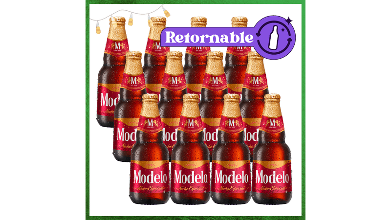 12 Pack Modelo Noche Especial Botella Retornable 355ml - TaDa Delivery de  Bebidas |México
