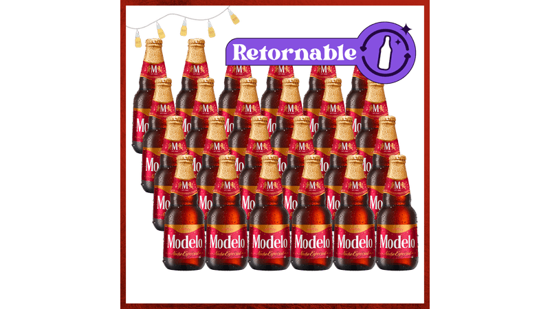 24 Pack Modelo Noche Especial Botella Retornable 355ml - TaDa Delivery de  Bebidas |México