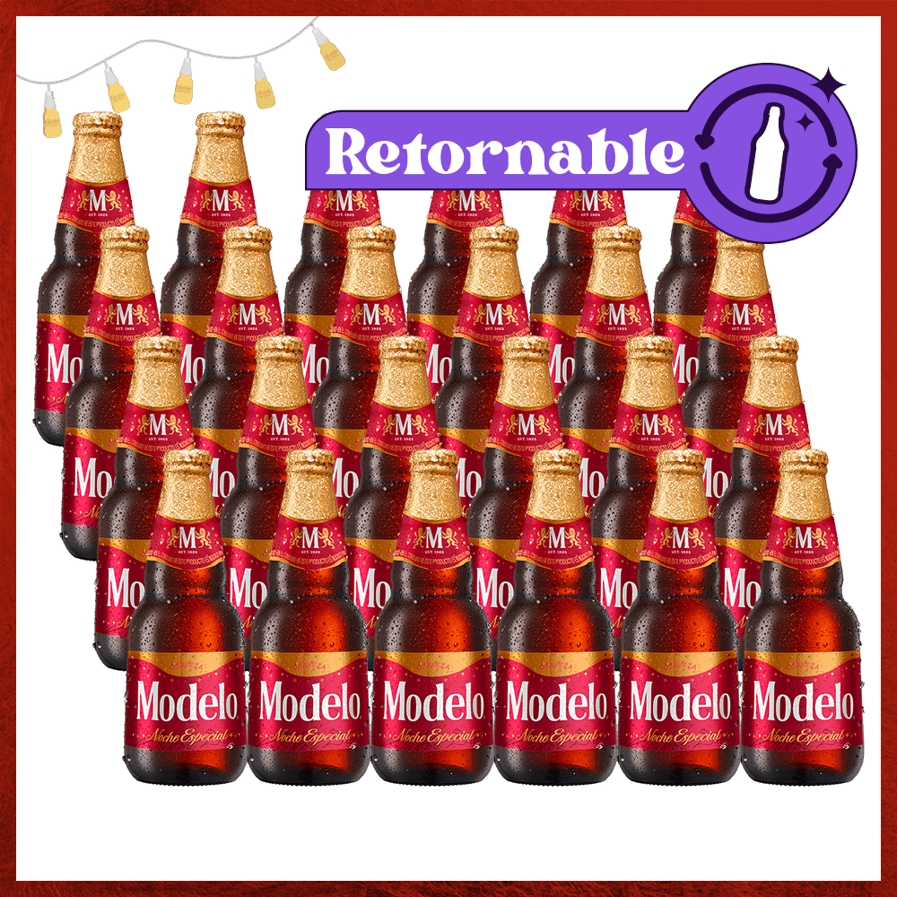 24 Pack Modelo Noche Especial Botella Retornable 355ml - TaDa Delivery de  Bebidas |México