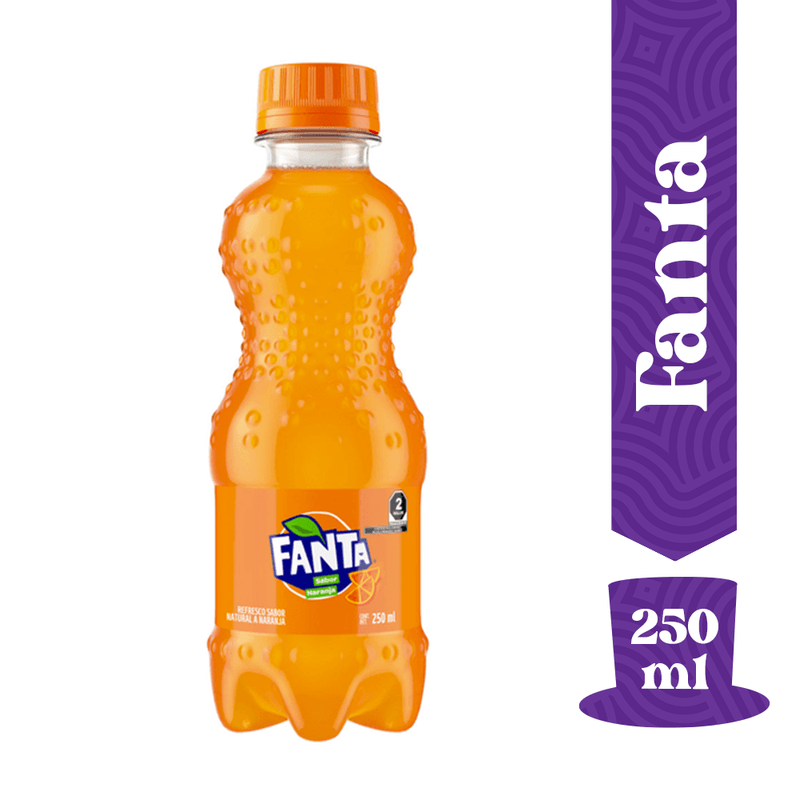 Fanta Naranja Botella 250ml - TaDa Delivery de Bebidas |México